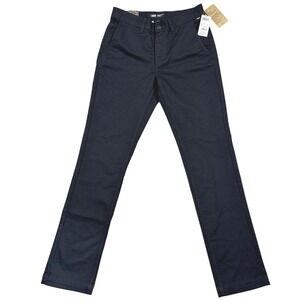 New Vans Pants Men's Size 28 Black Authentic Chino Off The Wall Black‎ Slim Fit